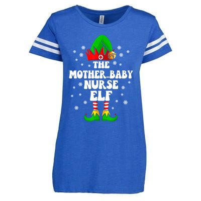 Mother Nurse Elf Nursing Christmas Costume Gift Enza Ladies Jersey Football T-Shirt