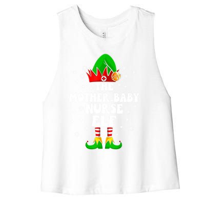 Mother Nurse Elf Nursing Christmas Costume Gift Women's Racerback Cropped Tank