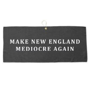 Make New England Mediocre Again Large Microfiber Waffle Golf Towel