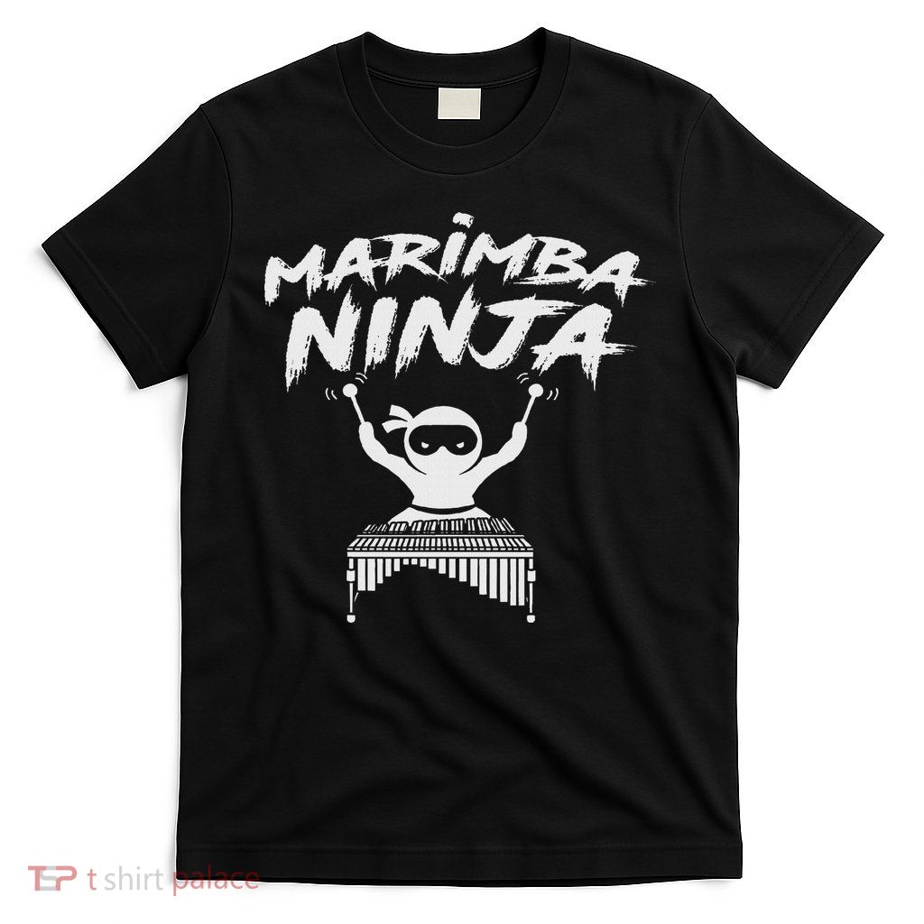 Marimba Ninja Funny Marching Band Percussion Gift T-Shirt