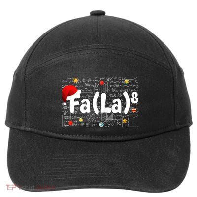 Musical Note Fa (La)8 Santa Hat Music Teacher Christmas 7-Panel Snapback Hat