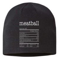 Meatball Nutrition Facts Funny Thanksgiving Christmas Food Sustainable Beanie