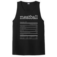 Meatball Nutrition Facts Funny Thanksgiving Christmas Food PosiCharge Competitor Tank