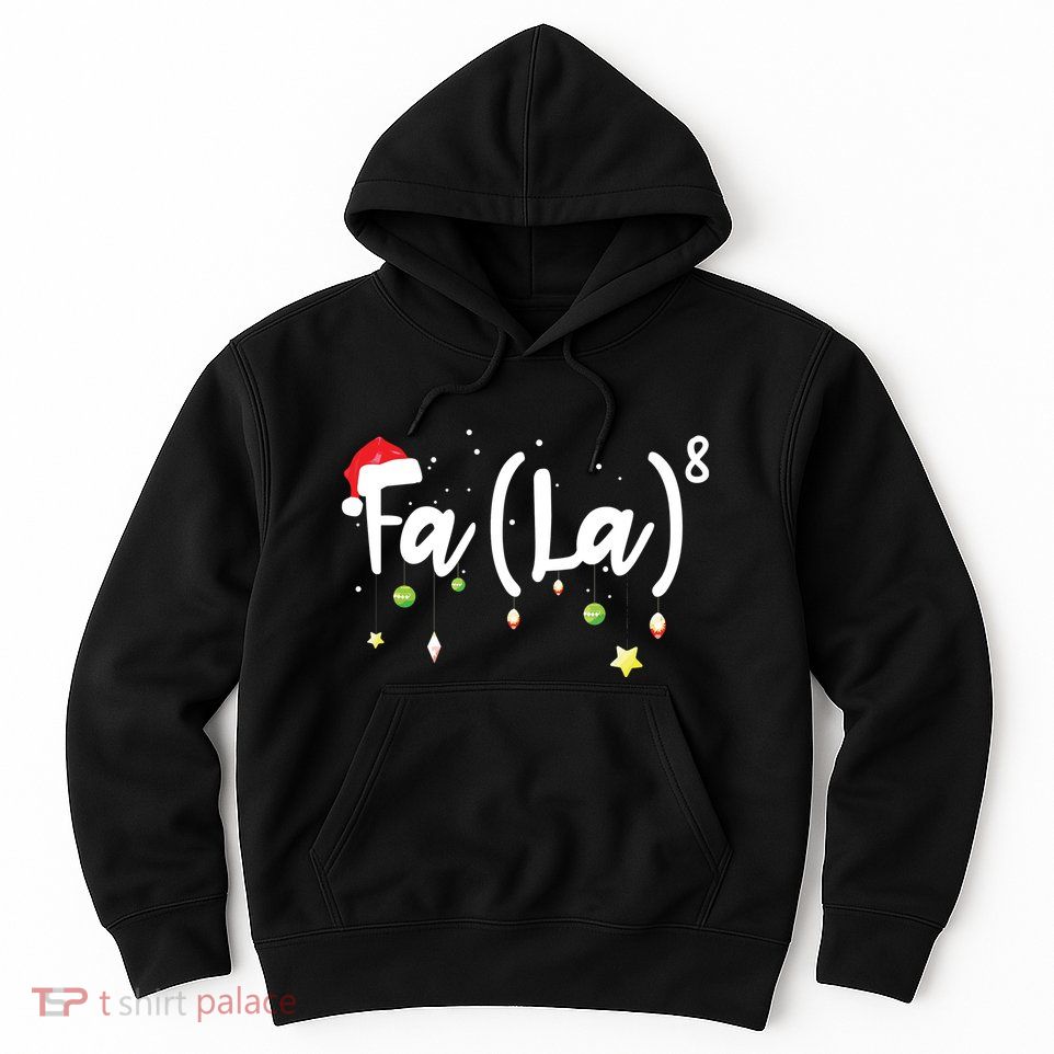 Musical Note Fa La8 Santa Hat Music Teacher Christmas Hoodie