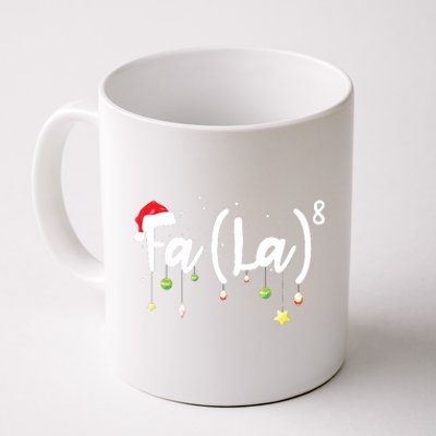 Musical Note Fa La8 Santa Hat Music Teacher Christmas Coffee Mug