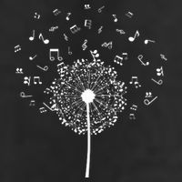 Music Notes  Flower Adult Drive Performance Visor