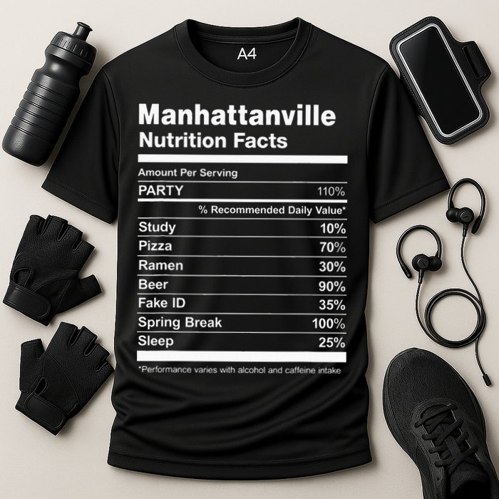Manhattanville Nutrition Facts College University Cooling Performance Crew T-Shirt