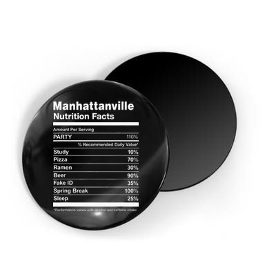 Manhattanville Nutrition Facts College University Magnet