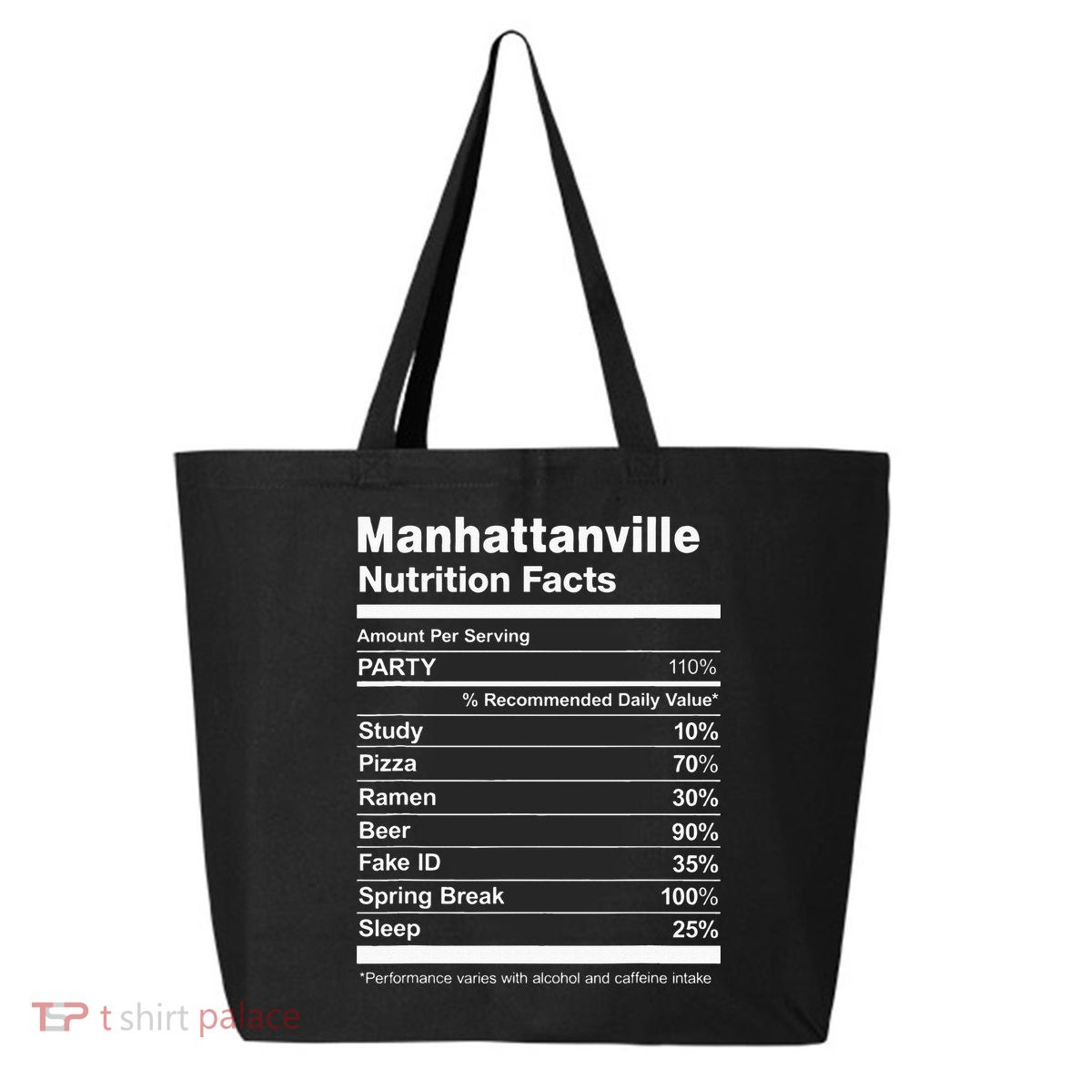 Manhattanville Nutrition Facts College University 25L Jumbo Tote