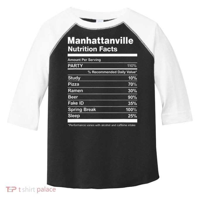Manhattanville Nutrition Facts College University Toddler Fine Jersey T-Shirt