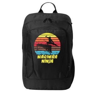 Marimba Ninja Funny Marching Band Marimba Player City Backpack