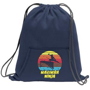 Marimba Ninja Funny Marching Band Marimba Player Sweatshirt Cinch Pack Bag