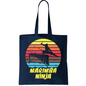 Marimba Ninja Funny Marching Band Marimba Player Tote Bag