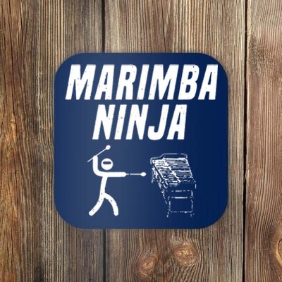 Marimba Ninja Funny Marching Band Coaster