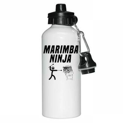 Marimba Ninja Funny Marching Band Aluminum Water Bottle