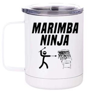 Marimba Ninja Funny Marching Band 12 oz Stainless Steel Tumbler Cup