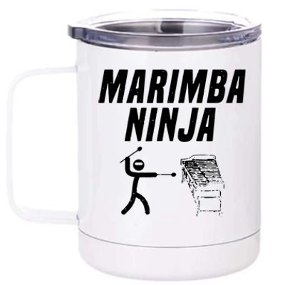 Marimba Ninja Funny Marching Band 12 oz Stainless Steel Tumbler Cup