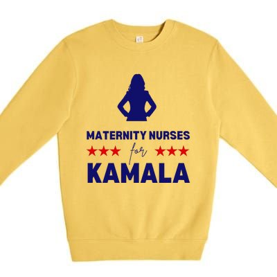 Maternity Nurses For Kamala Harris Walz 2024 Unity Equality Premium Crewneck Sweatshirt