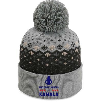 Maternity Nurses For Kamala Harris Walz 2024 Unity Equality The Baniff Cuffed Pom Beanie