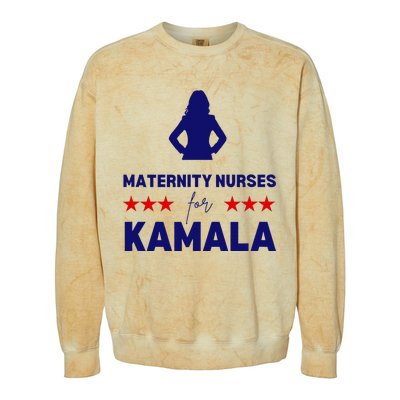 Maternity Nurses For Kamala Harris Walz 2024 Unity Equality Colorblast Crewneck Sweatshirt