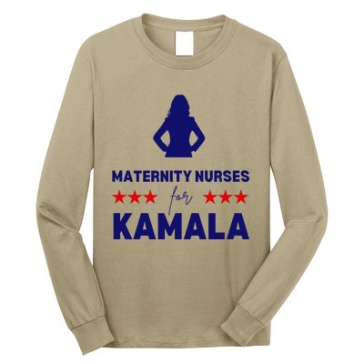 Maternity Nurses For Kamala Harris Walz 2024 Unity Equality Long Sleeve Shirt