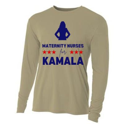 Maternity Nurses For Kamala Harris Walz 2024 Unity Equality Cooling Performance Long Sleeve Crew