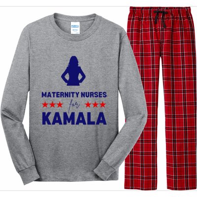 Maternity Nurses For Kamala Harris Walz 2024 Unity Equality Long Sleeve Pajama Set