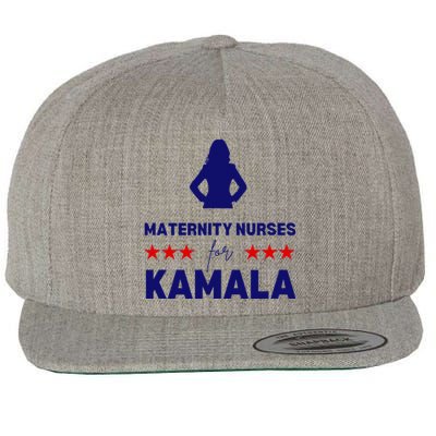 Maternity Nurses For Kamala Harris Walz 2024 Unity Equality Wool Snapback Cap