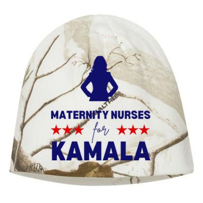 Maternity Nurses For Kamala Harris Walz 2024 Unity Equality Kati - Camo Knit Beanie