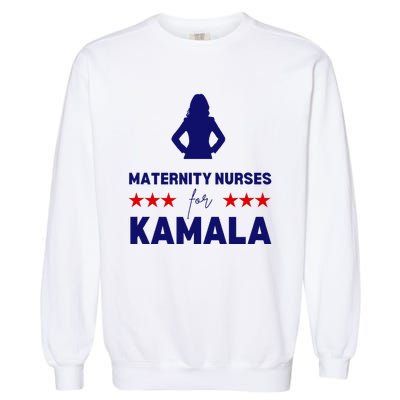 Maternity Nurses For Kamala Harris Walz 2024 Unity Equality Garment-Dyed Sweatshirt