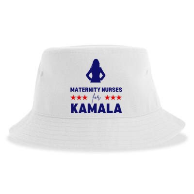 Maternity Nurses For Kamala Harris Walz 2024 Unity Equality Sustainable Bucket Hat