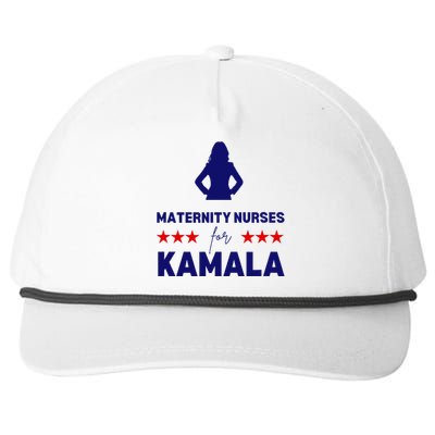 Maternity Nurses For Kamala Harris Walz 2024 Unity Equality Snapback Five-Panel Rope Hat