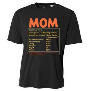 Mom Nutritional Facts Funny Mother Day Cooling Performance Crew T-Shirt