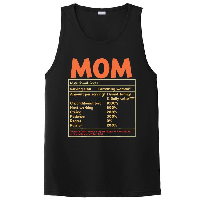 Mom Nutritional Facts Funny Mother Day PosiCharge Competitor Tank