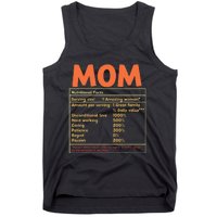 Mom Nutritional Facts Funny Mother Day Tank Top