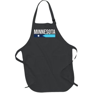 Minnesota New Flag Full-Length Apron With Pockets