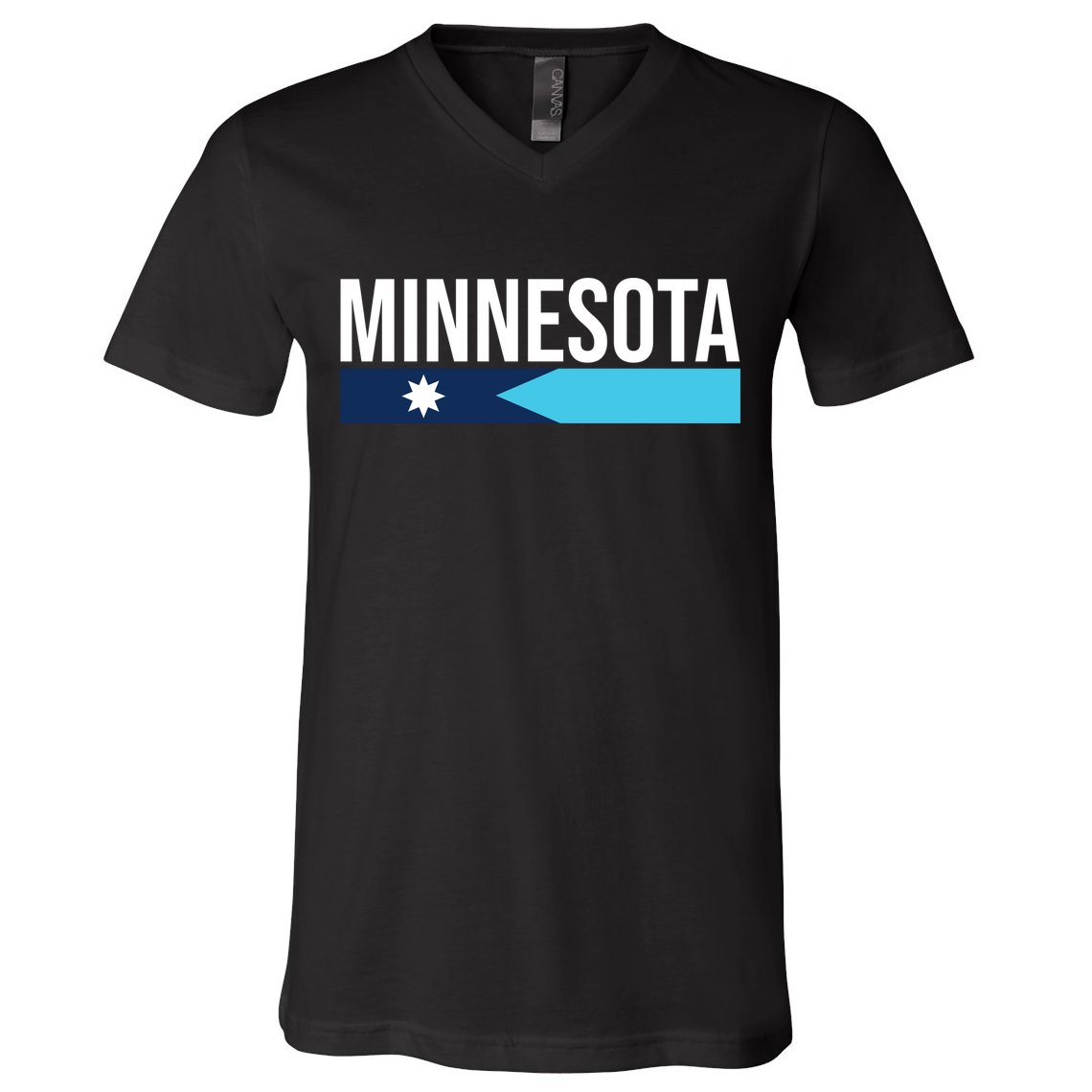 Minnesota New Flag V-Neck T-Shirt