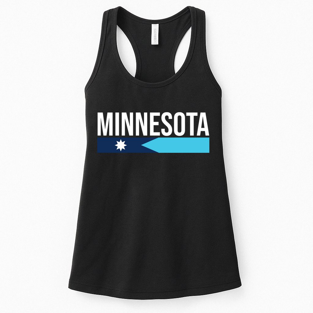 Minnesota New Flag Womens Tank Top