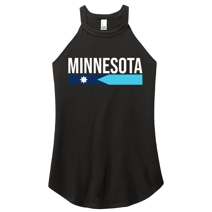 Minnesota New Flag Women's Perfect Tri Rocker Tank