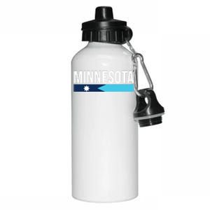 Minnesota New Flag Aluminum Water Bottle