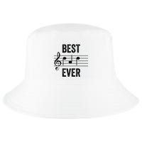 Music Notes Funny Fathers Day Present Best Dad Ever Cool Comfort Performance Bucket Hat