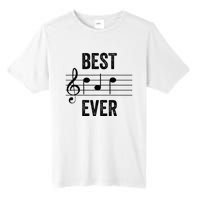 Music Notes Funny Fathers Day Present Best Dad Ever Tall Fusion ChromaSoft Performance T-Shirt