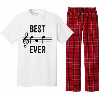 Music Notes Funny Fathers Day Present Best Dad Ever Pajama Set