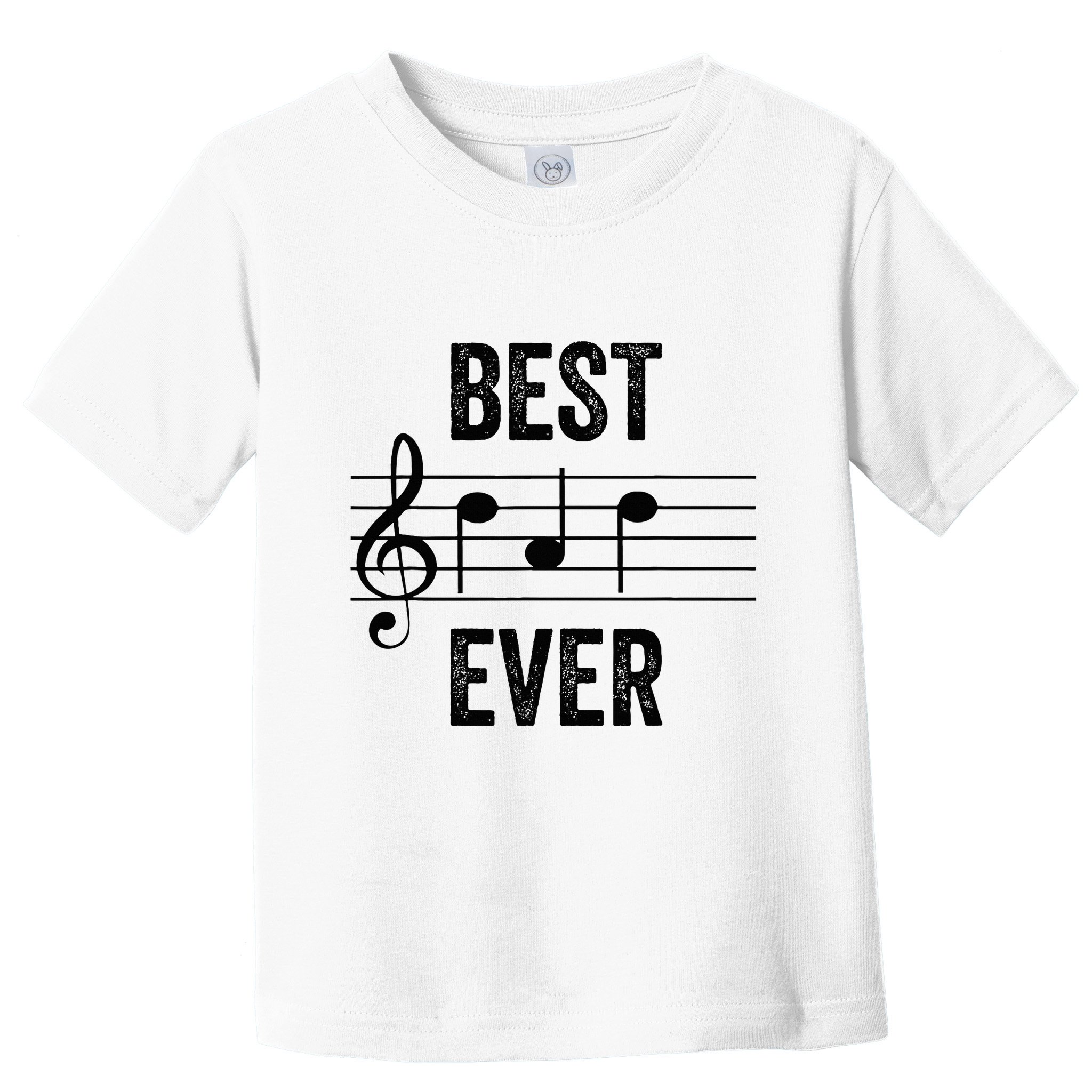 Music Notes Funny Fathers Day Present Best Dad Ever Toddler T-Shirt