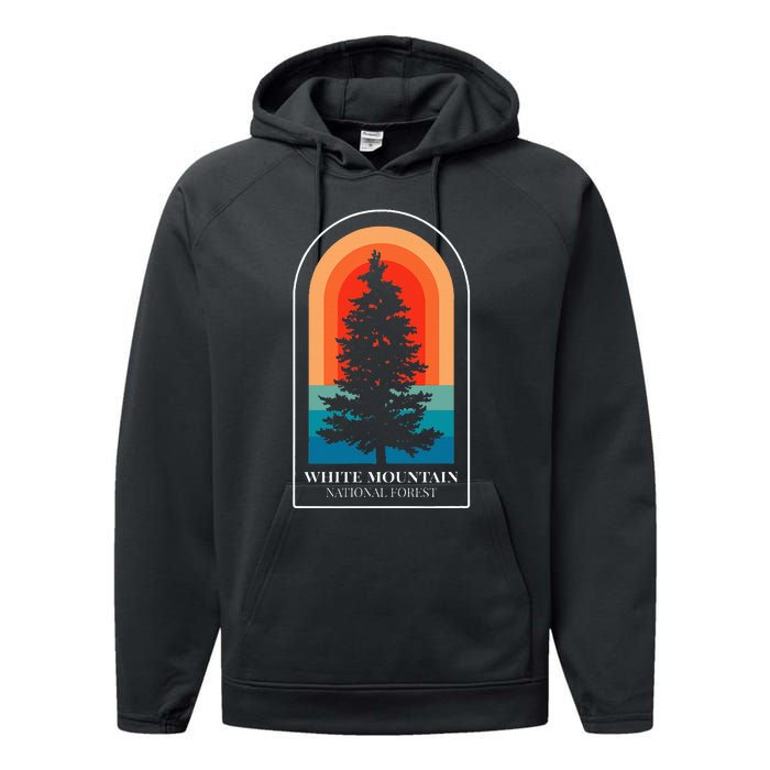 Mountain National Forest New Hampshire Hiking Performance Fleece Hoodie