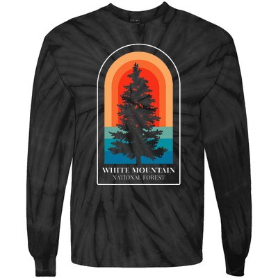 Mountain National Forest New Hampshire Hiking Tie-Dye Long Sleeve Shirt