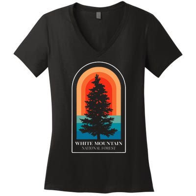 Mountain National Forest New Hampshire Hiking Women's V-Neck T-Shirt