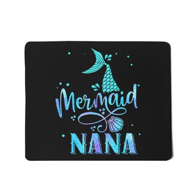 Mermaid Nana Funny Women Family Matching Party Squad Mousepad