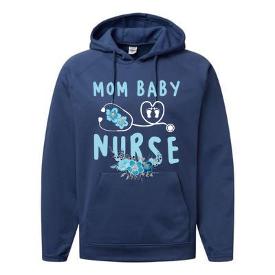 Mom Nurse Gift Performance Fleece Hoodie