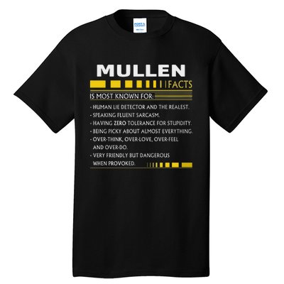 Mullen Name Gift Mullen Facts Graphic Tall T-Shirt